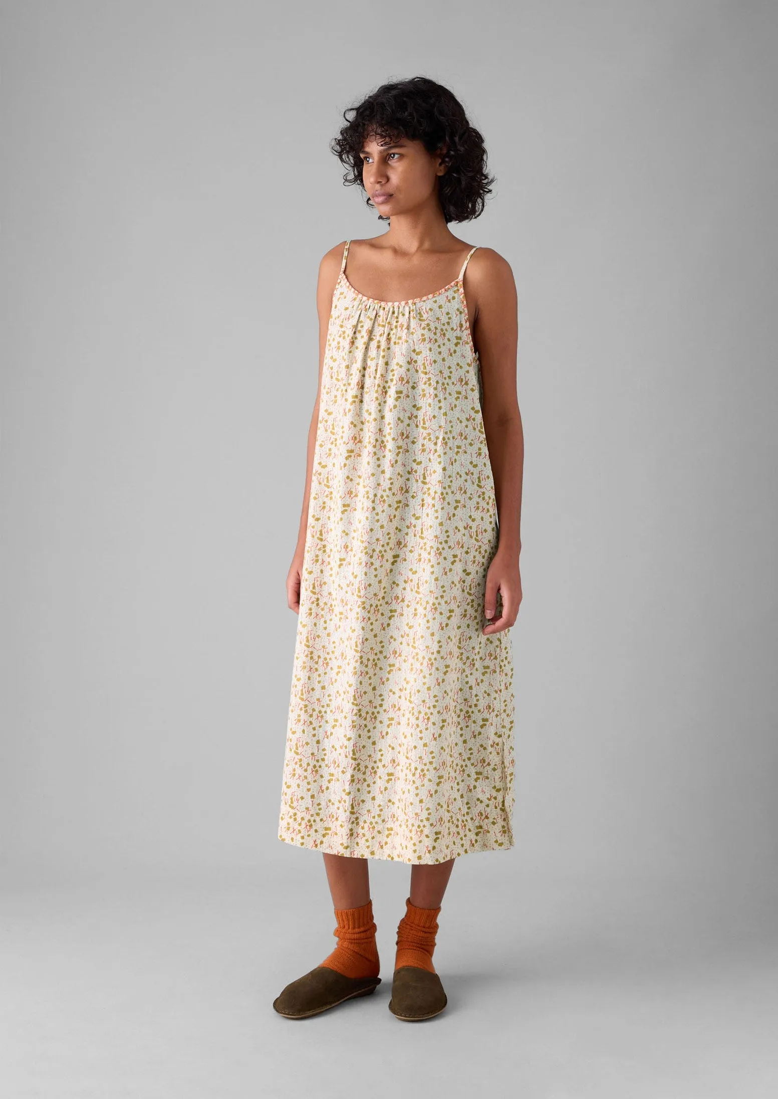 Scattered Kite Print Cotton Nightdress | Ecru/Multi sold by TOAST product image thumbnail 2