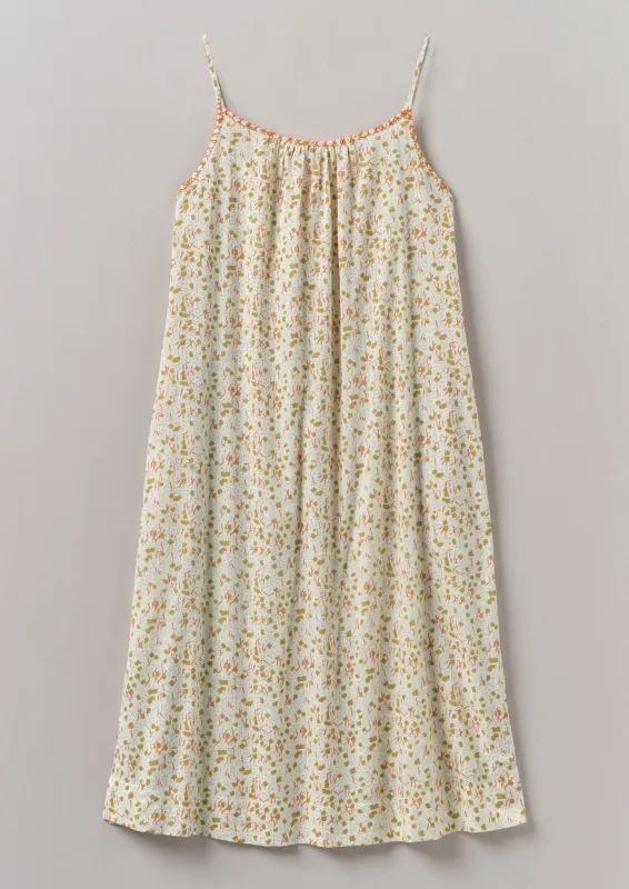 Scattered Kite Print Cotton Nightdress | Ecru/Multi sold by TOAST