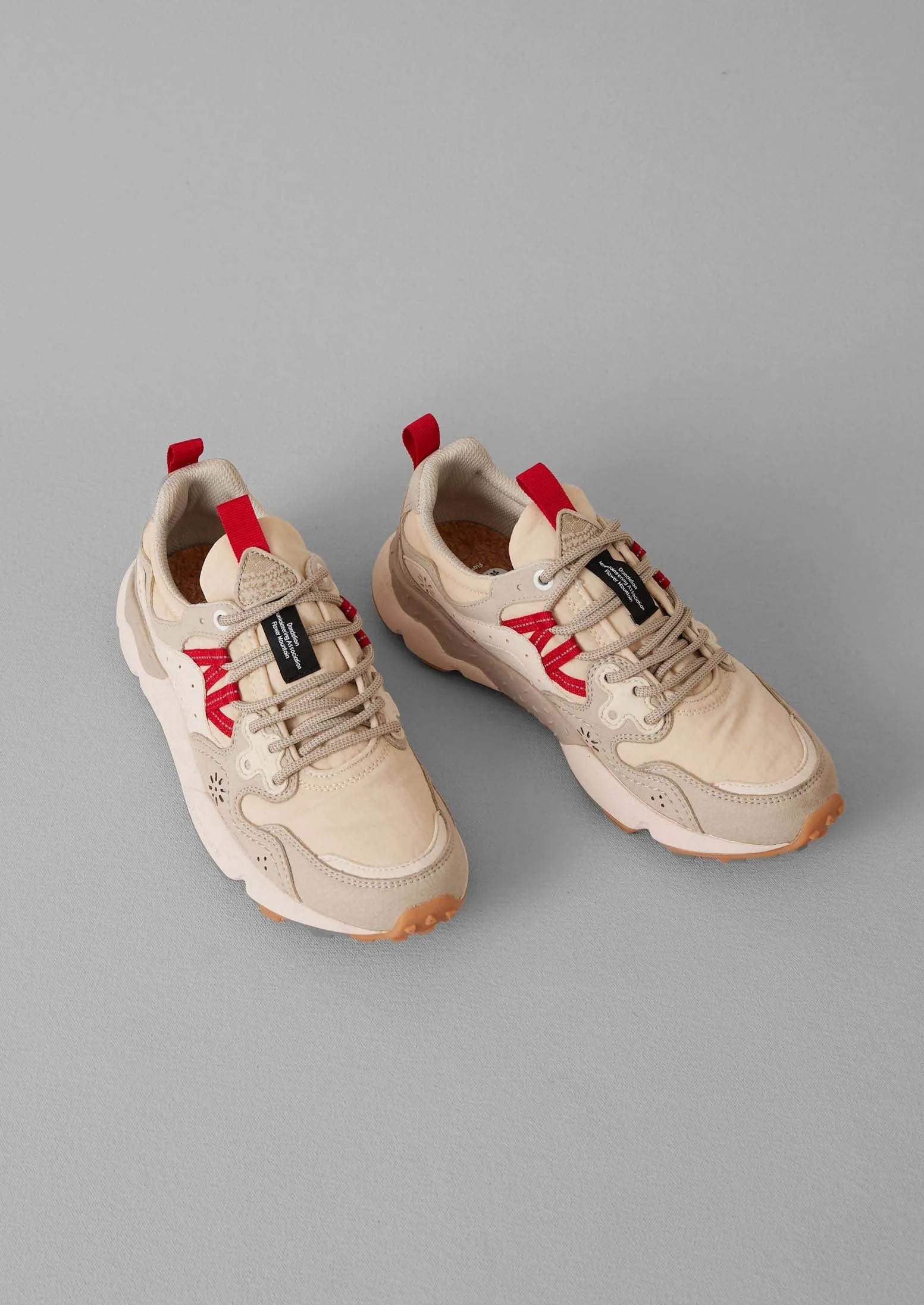 Flower Mountain Yamano Kaiso Trainers | Cherry/Chalk sold by TOAST