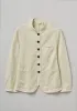 Garment Dyed Cotton Linen Neat Jacket | Parchment sold by TOAST