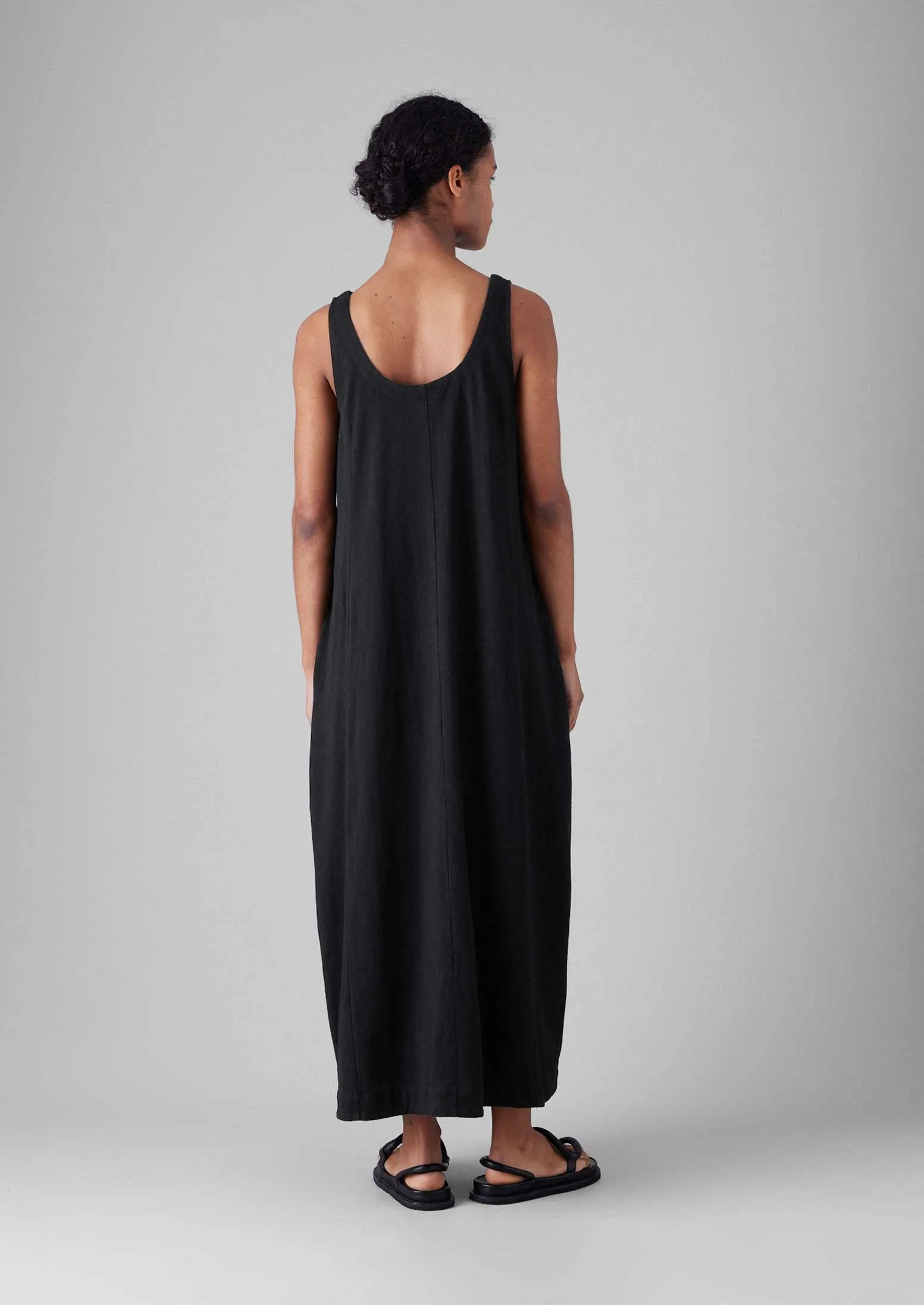 Jersey Cotton Easy Dress | Washed Black sold by TOAST product image thumbnail 4
