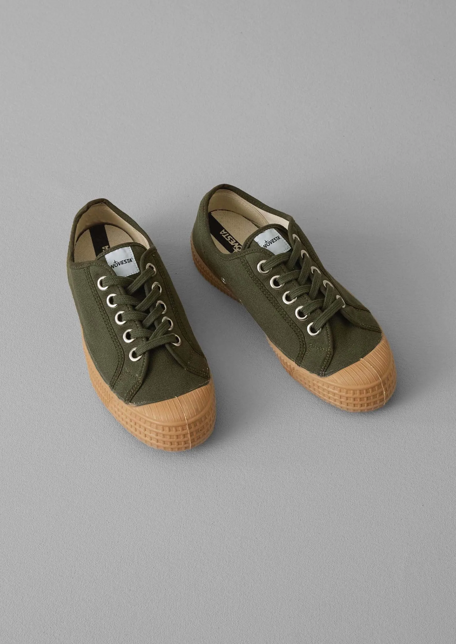 Novesta Star Master Plimsolls | Khaki sold by TOAST