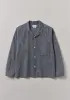 Etched Linen Cotton Shirt | Blue Melange sold by TOAST