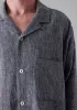 Etched Linen Cotton Shirt | Blue Melange sold by TOAST
