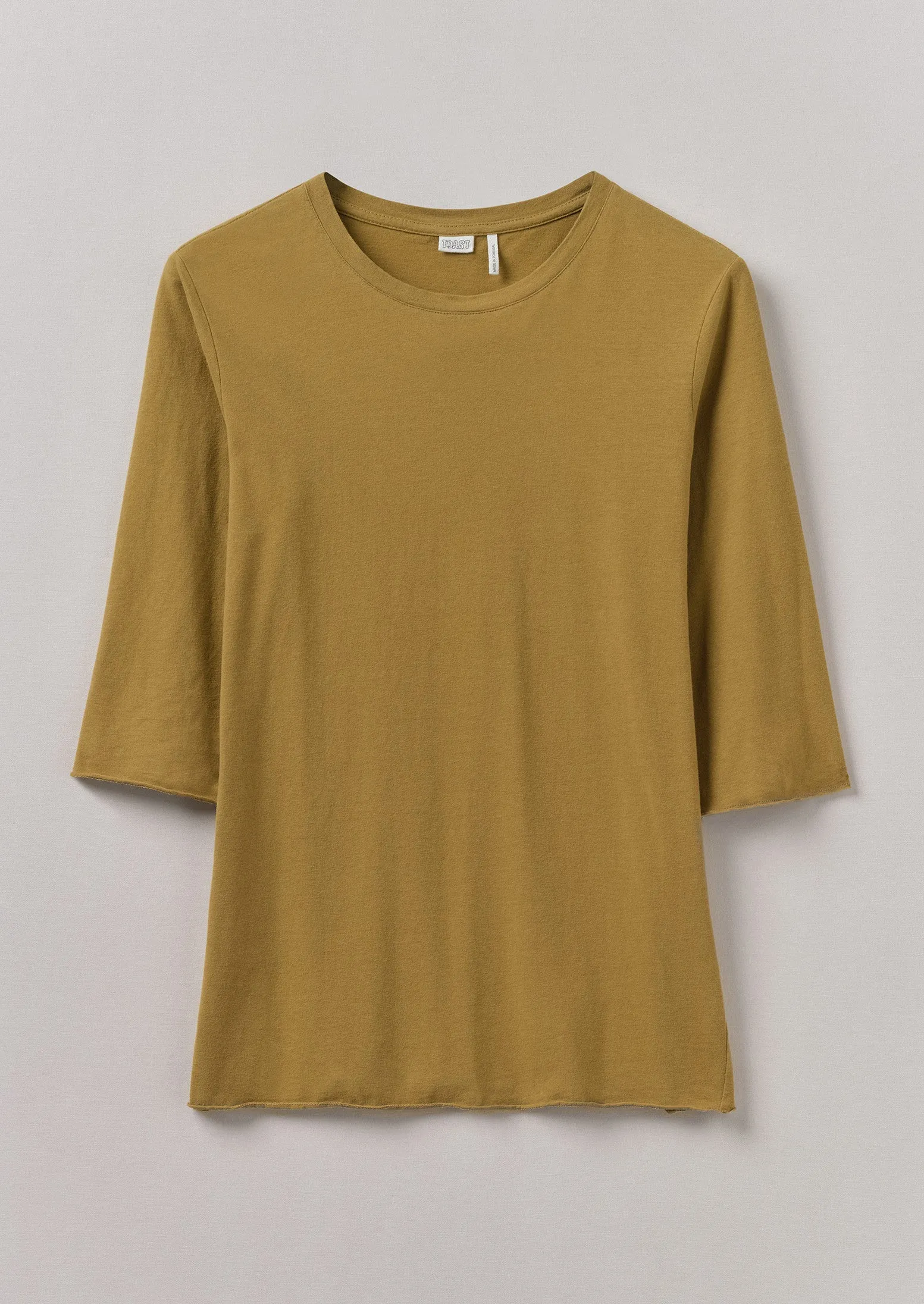 Cotton Half Sleeve Lounge Tee | Durian Green sold by TOAST