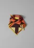 Pinwheel Print Silk Bandana | Plum sold by TOAST