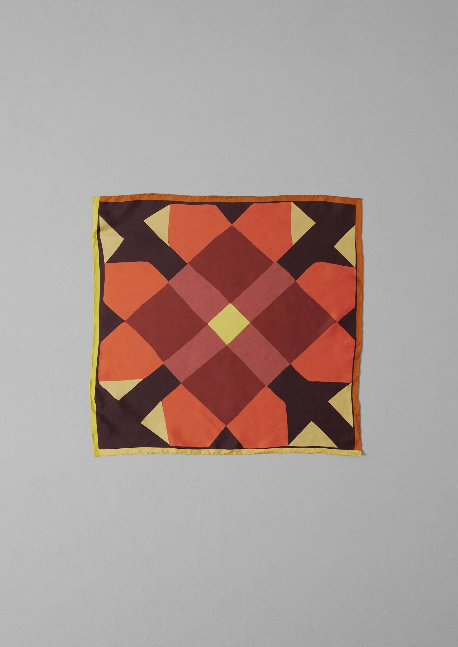 Pinwheel Print Silk Bandana | Plum sold by TOAST product image thumbnail 2