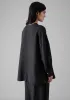 Garment Dyed Linen Oversized Shirt | Black Pepper sold by TOAST