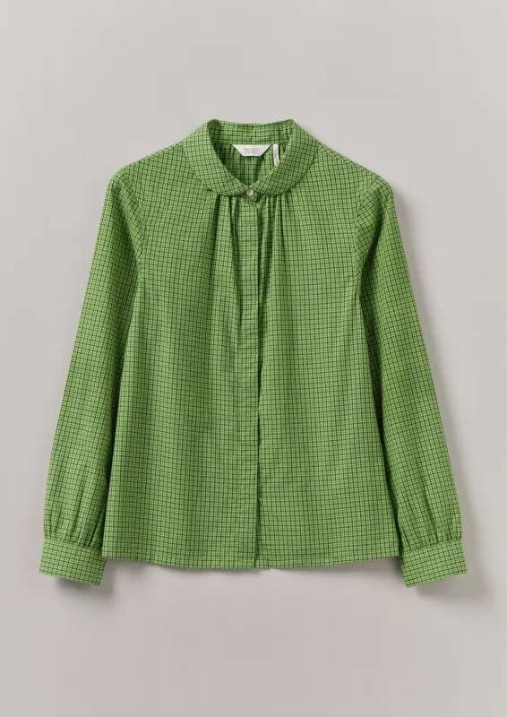 Anja Check Cotton Shirt | Green Multi sold by TOAST