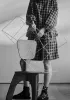 Check Cotton Linen Smock | Slate sold by TOAST