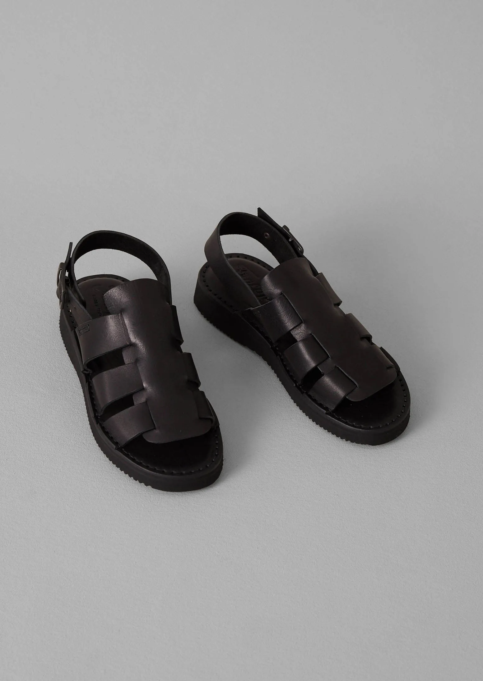 Fracap Zoe Sandals | Black sold by TOAST