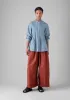 Dash Stripe Pintuck Shirt | Chambray Blue sold by TOAST