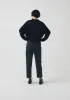 Gabi Cotton Pull On Trousers | Pine sold by TOAST