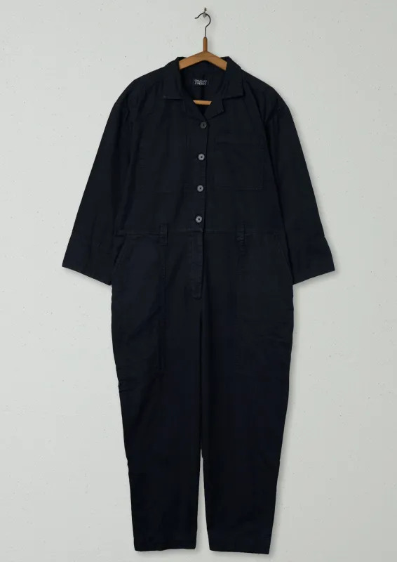 Reworn Cotton Twill Jumpsuit Size 14 (420) | Slate sold by TOAST