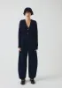 Ffion Wool Cashmere Boxy Cardigan | Darkest Navy sold by TOAST
