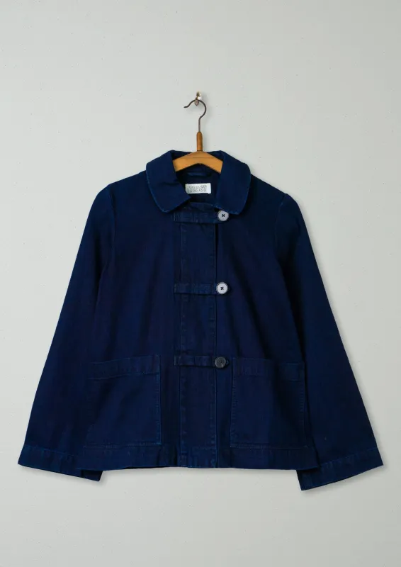 Reworn Japanese Indigo Jacket Size 6 (097) | Indigo sold by TOAST