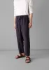 Alfie Garment Dyed Linen Trousers | Slate sold by TOAST