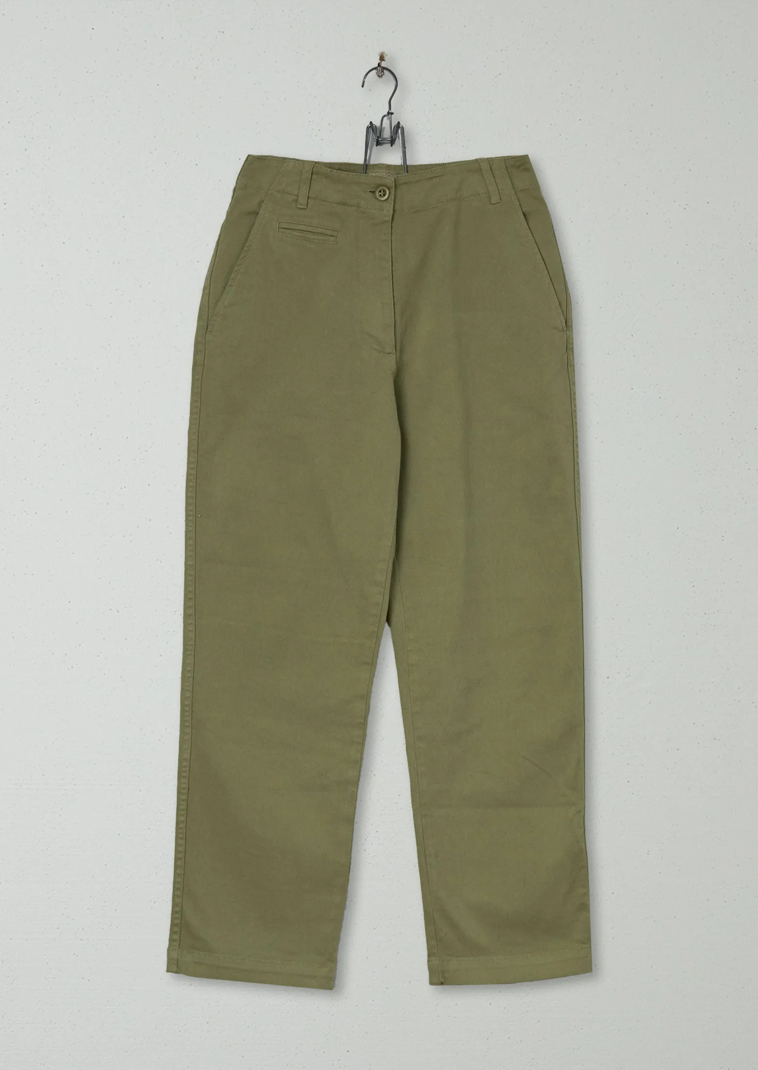 Reworn Workwear Trousers Size 8 (495) | Dusted Sage sold by TOAST