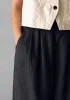 Corinne Cotton Linen Wide Leg Trousers | Slate Navy sold by TOAST