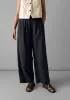 Corinne Cotton Linen Wide Leg Trousers | Slate Navy sold by TOAST