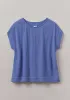 Crinkle Cotton Gauze Top | Cornflower sold by TOAST