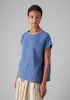 Crinkle Cotton Gauze Top | Cornflower sold by TOAST