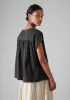 Crinkle Cotton Gauze Top | Black Pepper sold by TOAST