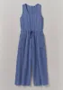 Crinkle Cotton Gauze Jumpsuit | Cornflower sold by TOAST