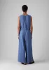 Crinkle Cotton Gauze Jumpsuit | Cornflower sold by TOAST