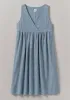 Lightweight Linen Cotton Lounge Dress | Dusty Blue sold by TOAST