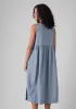 Lightweight Linen Cotton Lounge Dress | Dusty Blue sold by TOAST