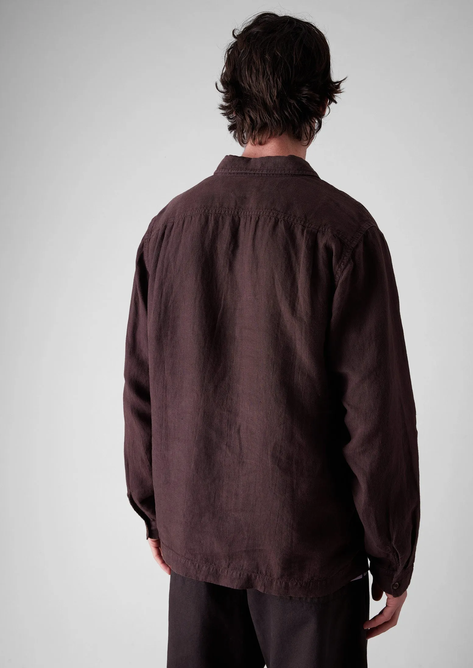 Half Placket Linen Shirt | Rich Earth sold by TOAST product image thumbnail 5
