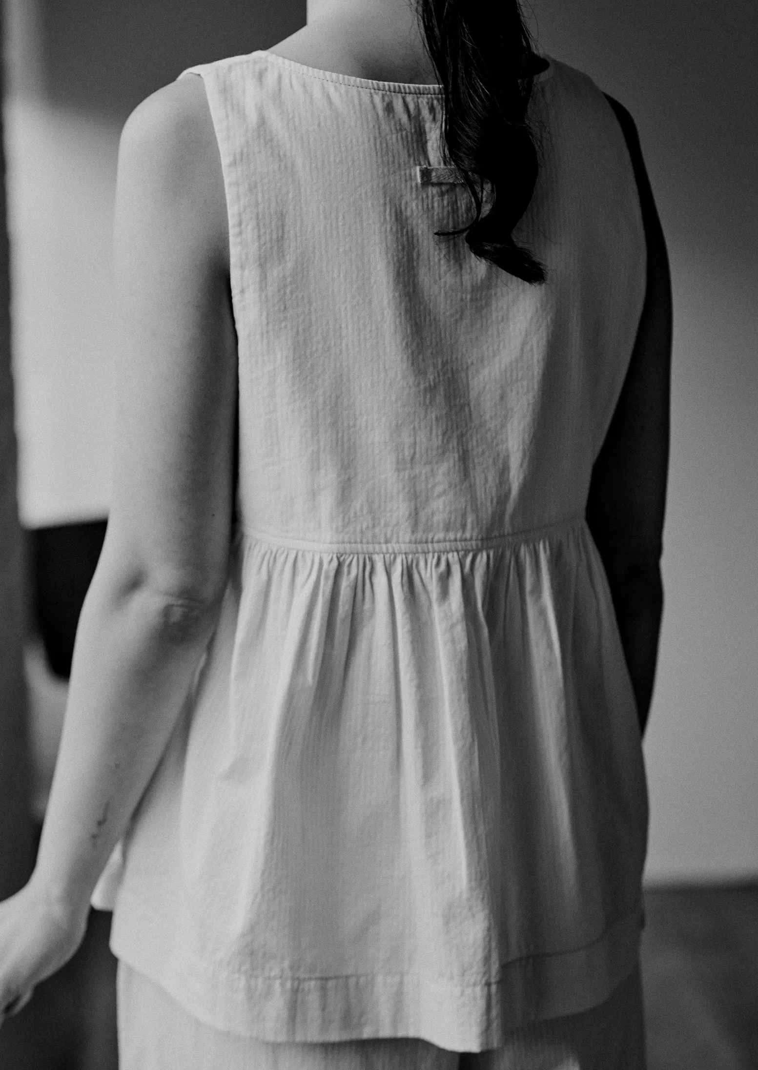 Raised Stripe Cotton Pyjamas | Chalk sold by TOAST product image thumbnail 3