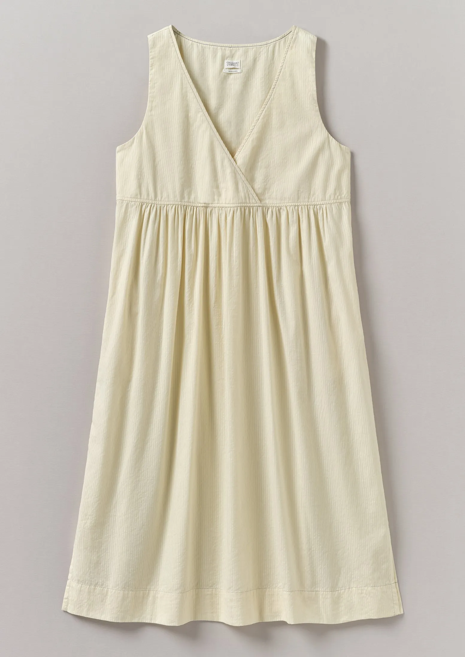 Raised Stripe Cotton Nightdress | Chalk sold by TOAST