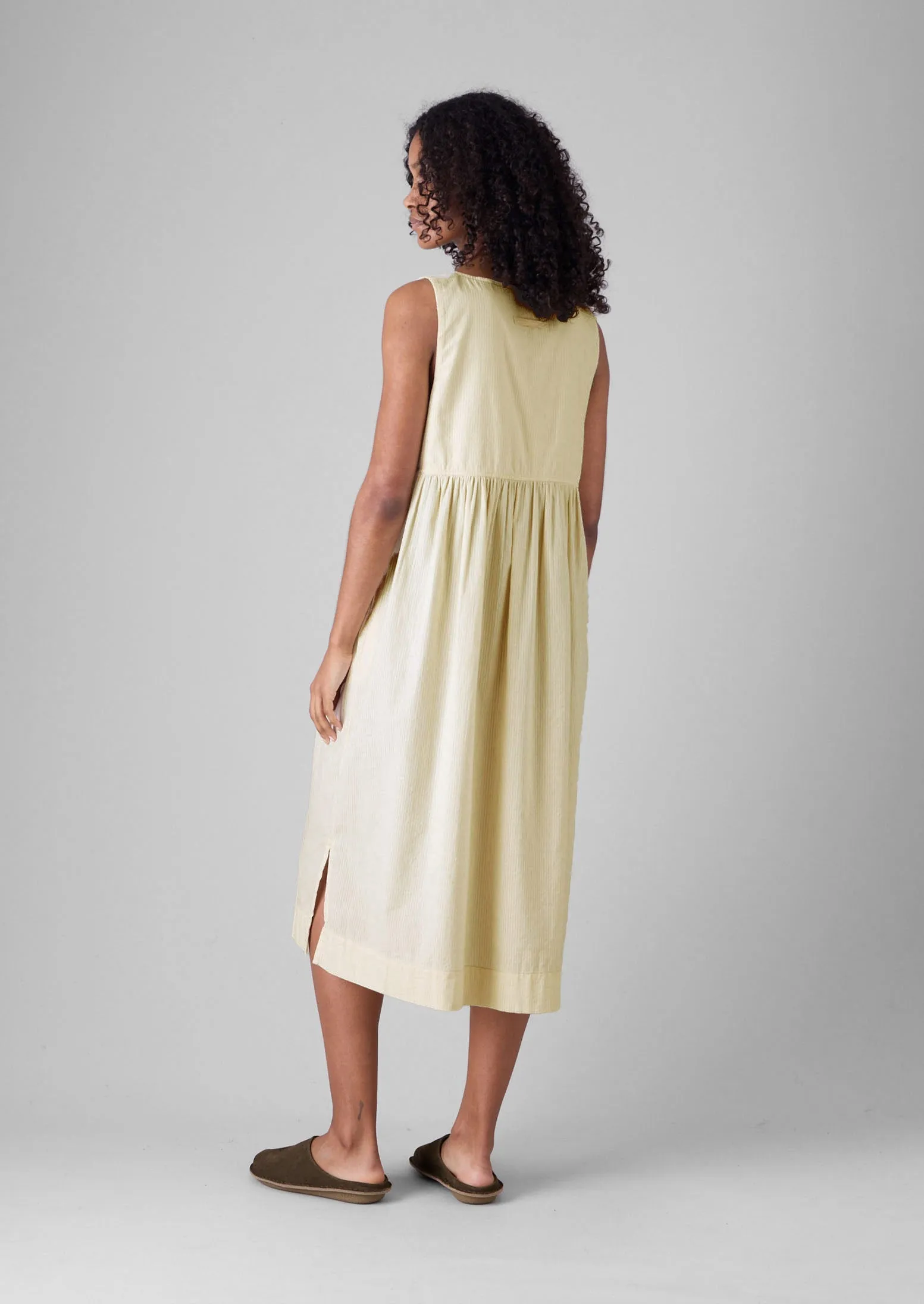 Raised Stripe Cotton Nightdress | Chalk sold by TOAST product image thumbnail 3