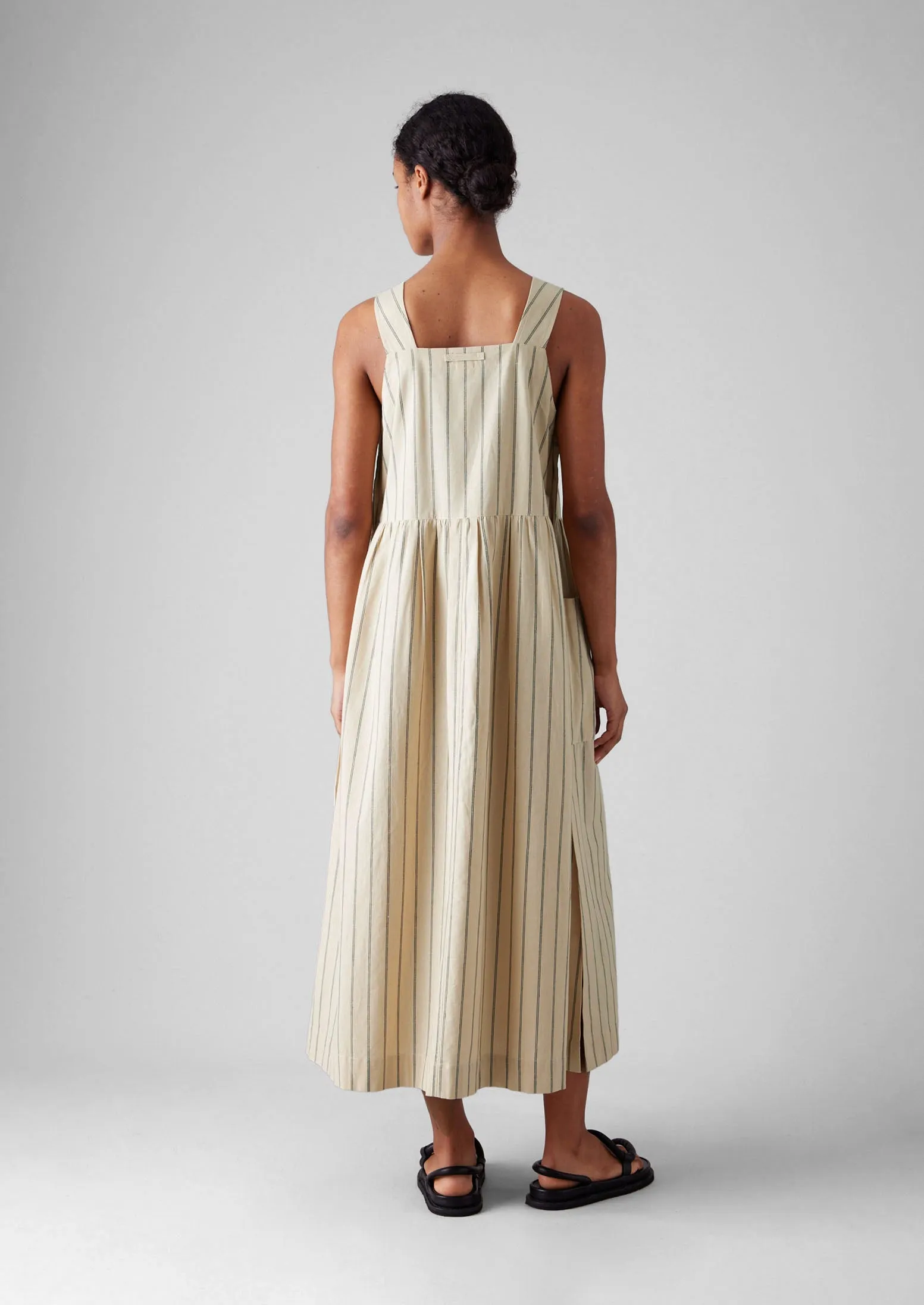 Stripe Cotton Pinafore Dress | Sail Cloth sold by TOAST product image thumbnail 5