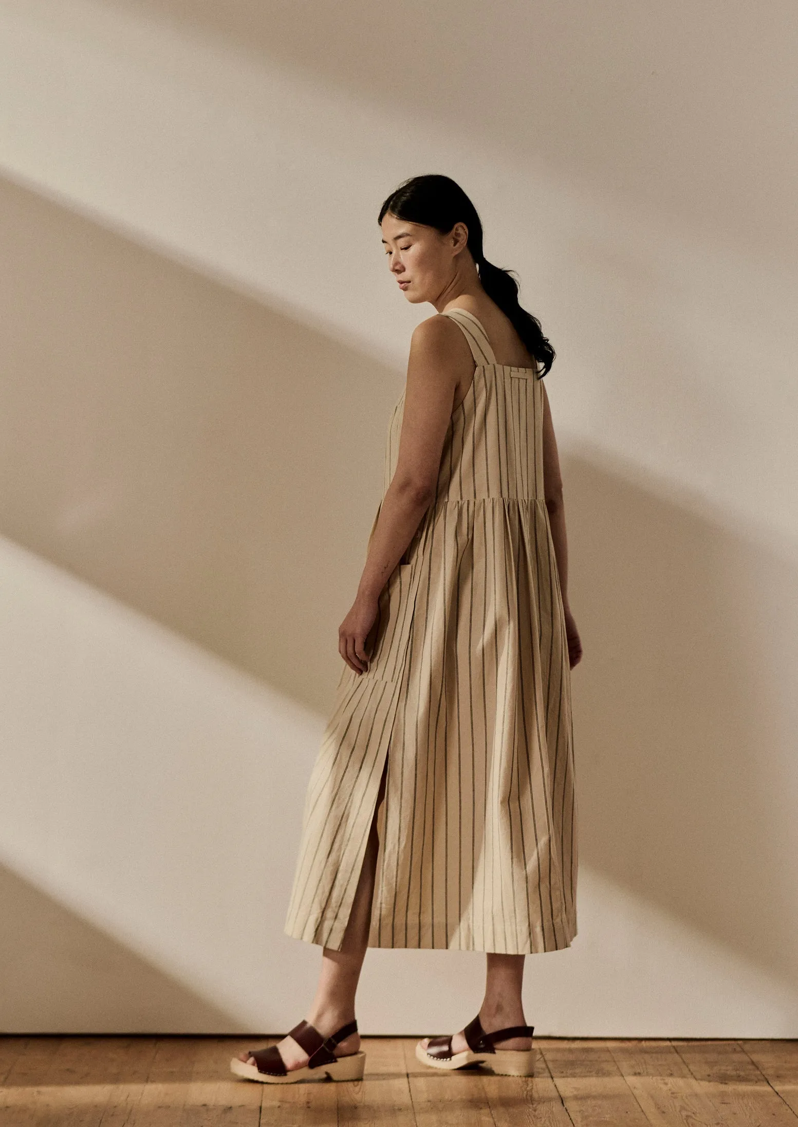 Stripe Cotton Pinafore Dress | Sail Cloth sold by TOAST product image thumbnail 4