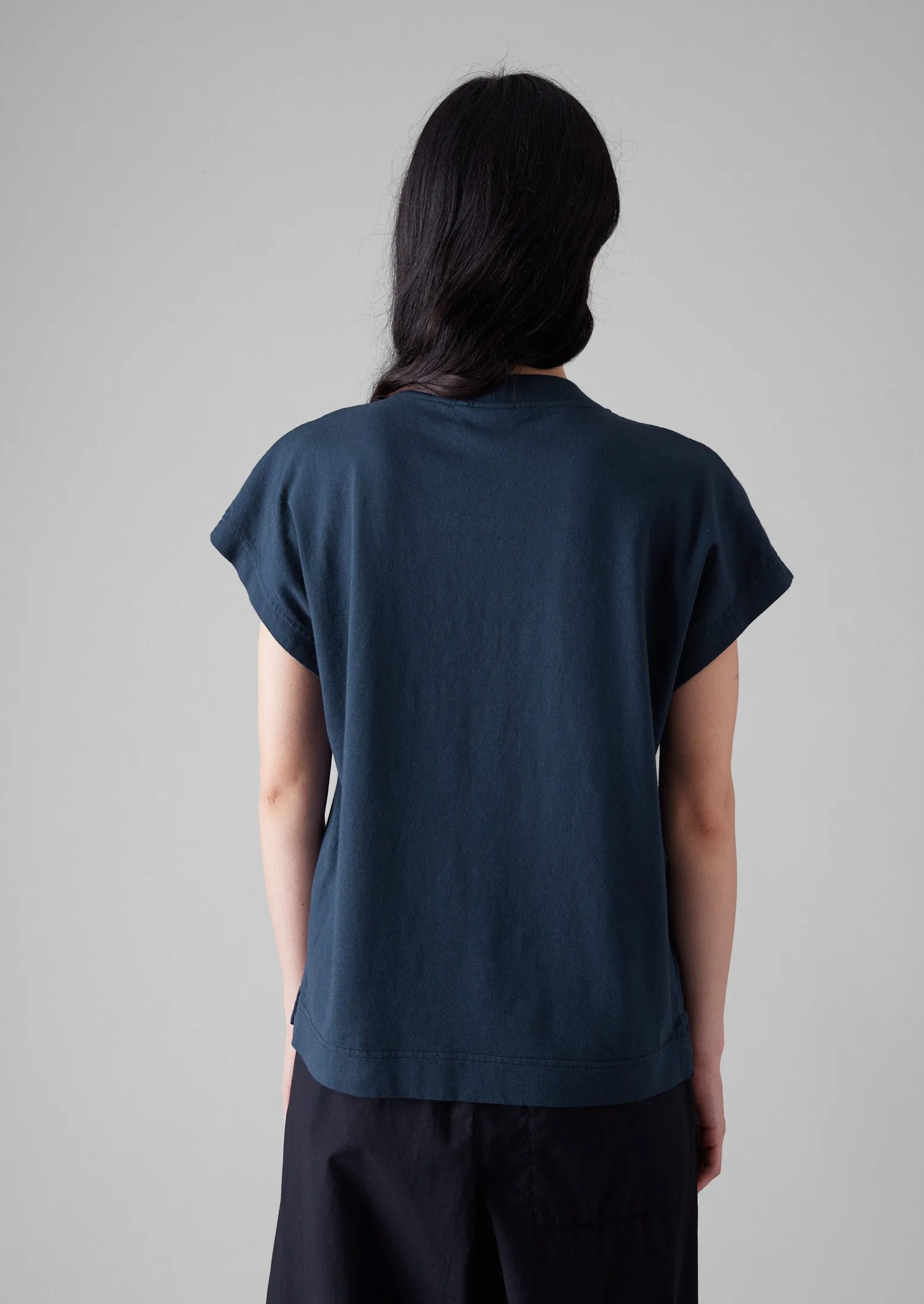 Rib Neck Sleeveless Tee | Raven Blue sold by TOAST product image thumbnail 4
