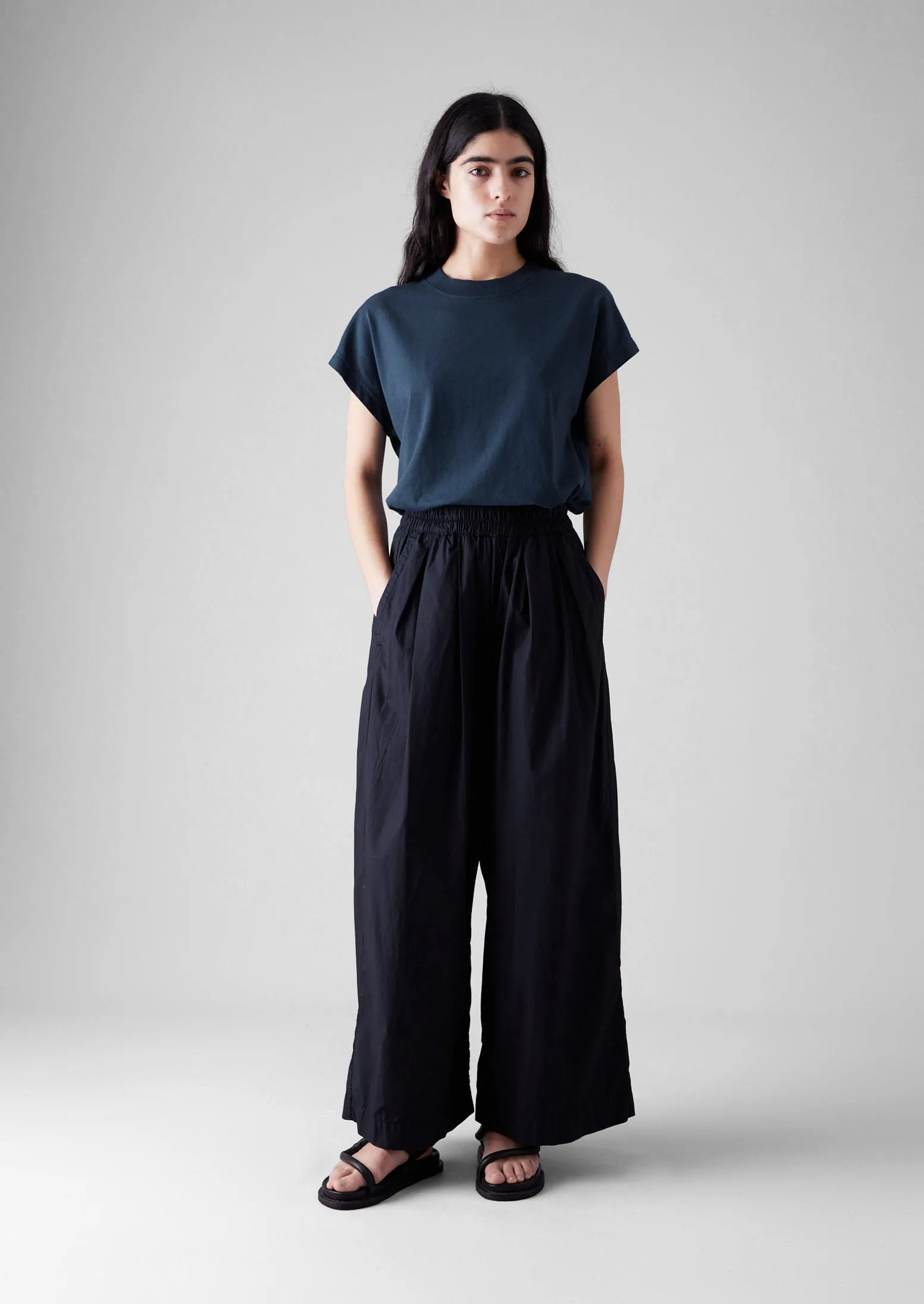 Rib Neck Sleeveless Tee | Raven Blue sold by TOAST product image thumbnail 2