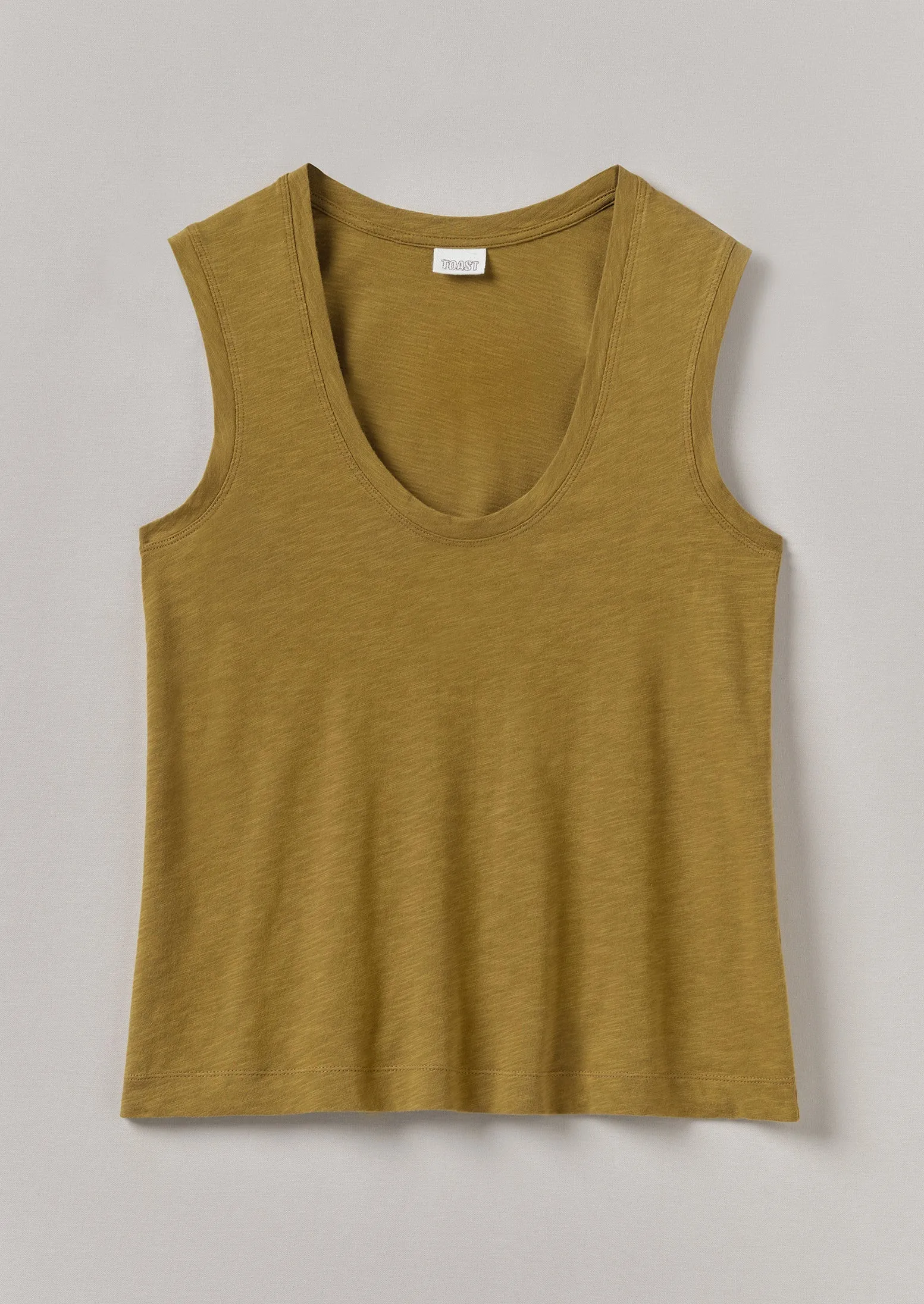 Cotton Sleeveless Tee | Leaf sold by TOAST