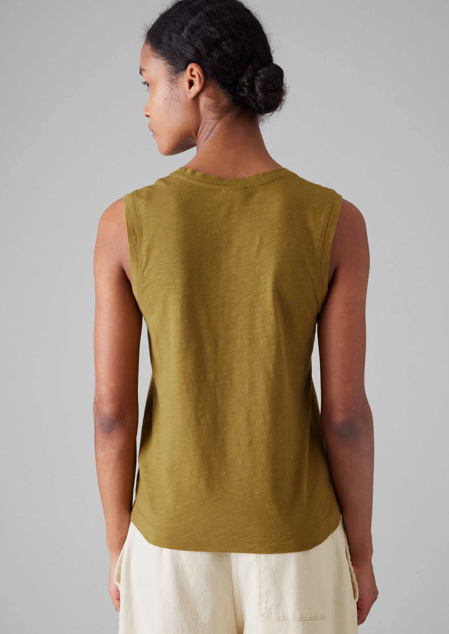 Cotton Sleeveless Tee | Leaf sold by TOAST product image thumbnail 4