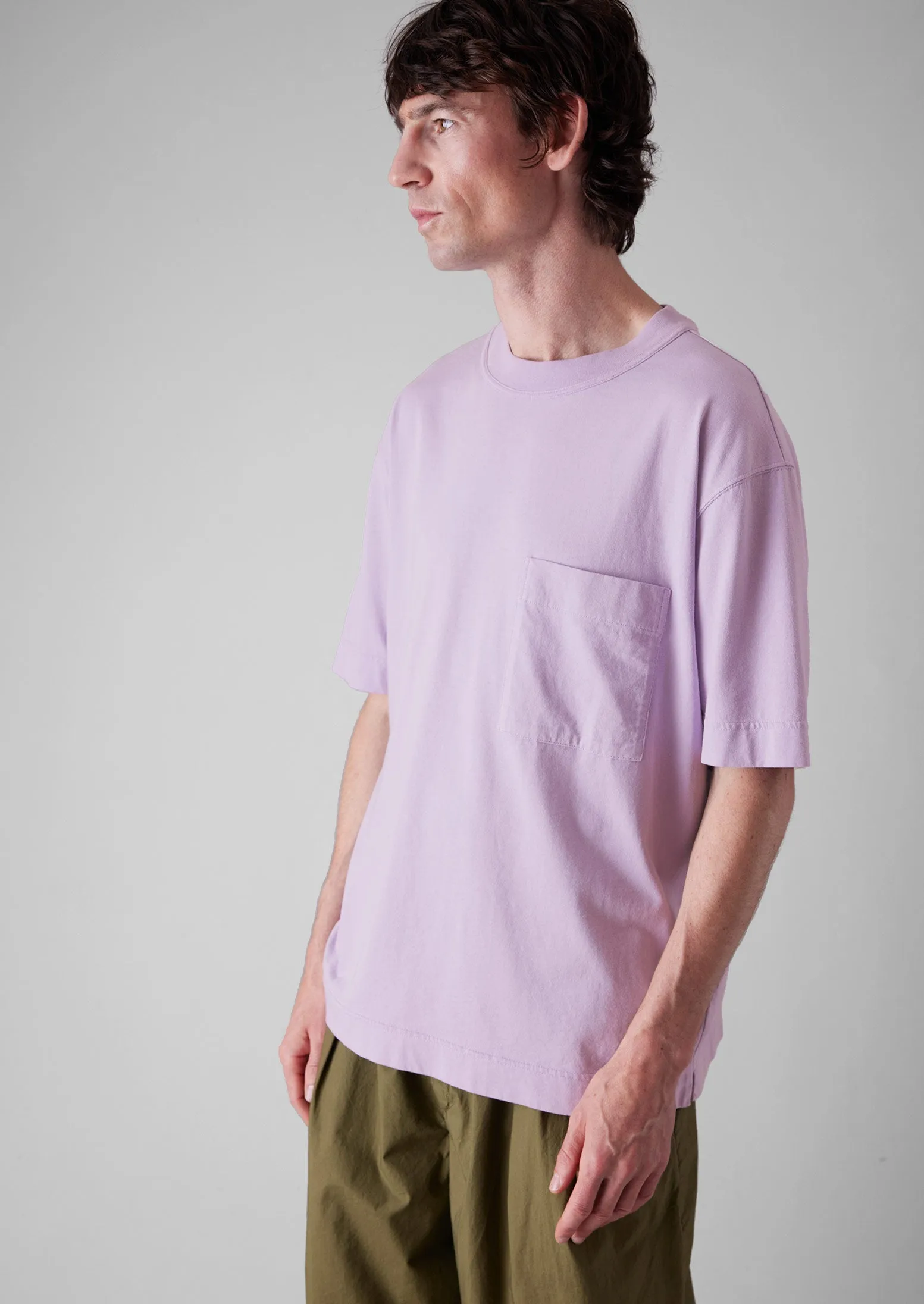 Garment Dyed Organic Cotton Tee | Wood Lilac sold by TOAST product image thumbnail 2