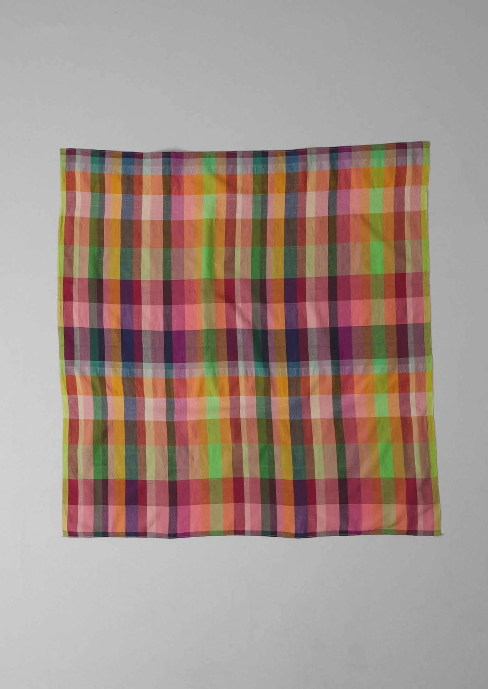 Check Cotton Mulmul Scarf | Multi sold by TOAST