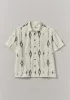 Kite Ikat Shirt | Navy/Ecru sold by TOAST