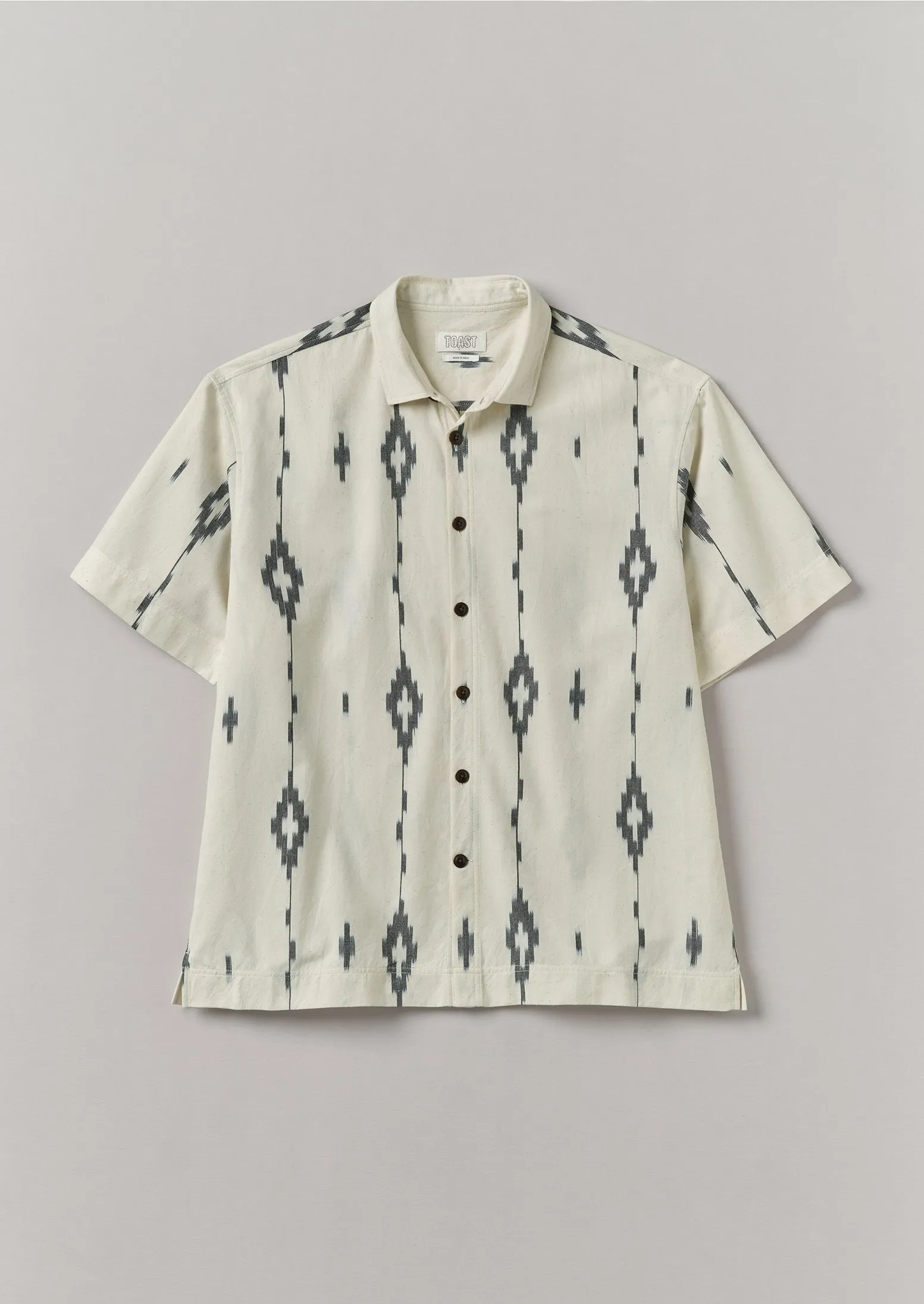 Kite Ikat Shirt | Navy/Ecru sold by TOAST