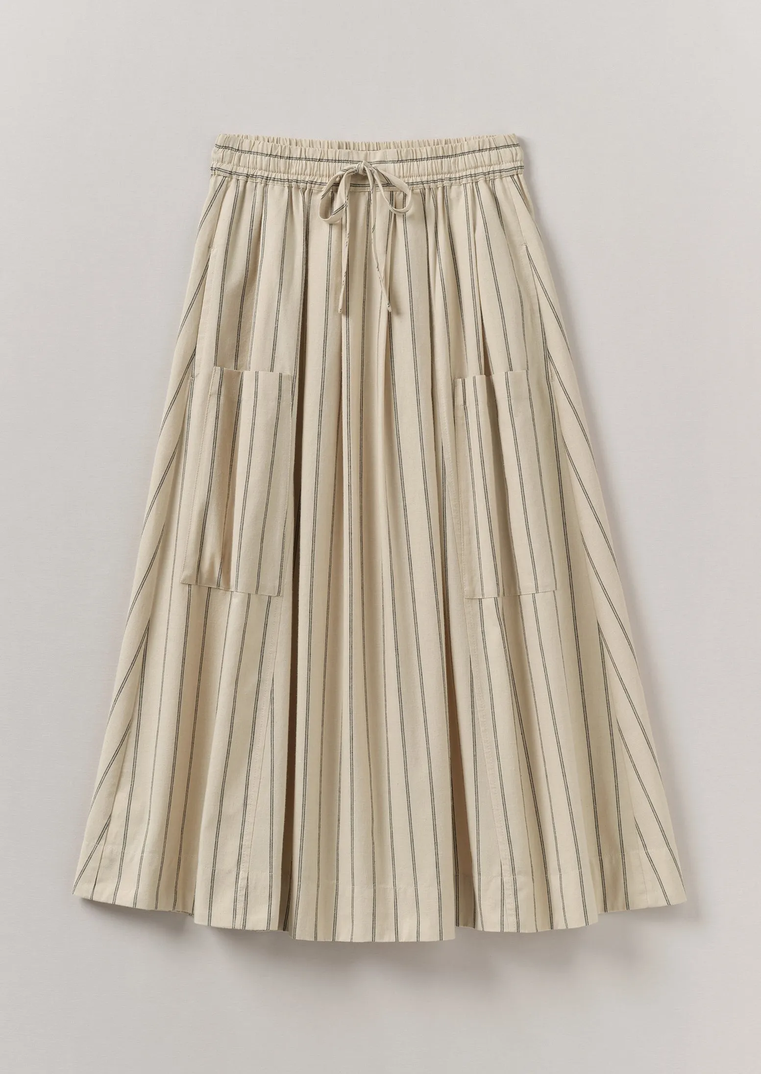 Stripe Cotton Patch Pocket Skirt | Sail Cloth sold by TOAST