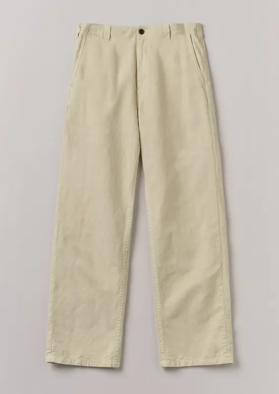 Rory Cotton Linen Drawstring Trousers | Wood Ash sold by TOAST