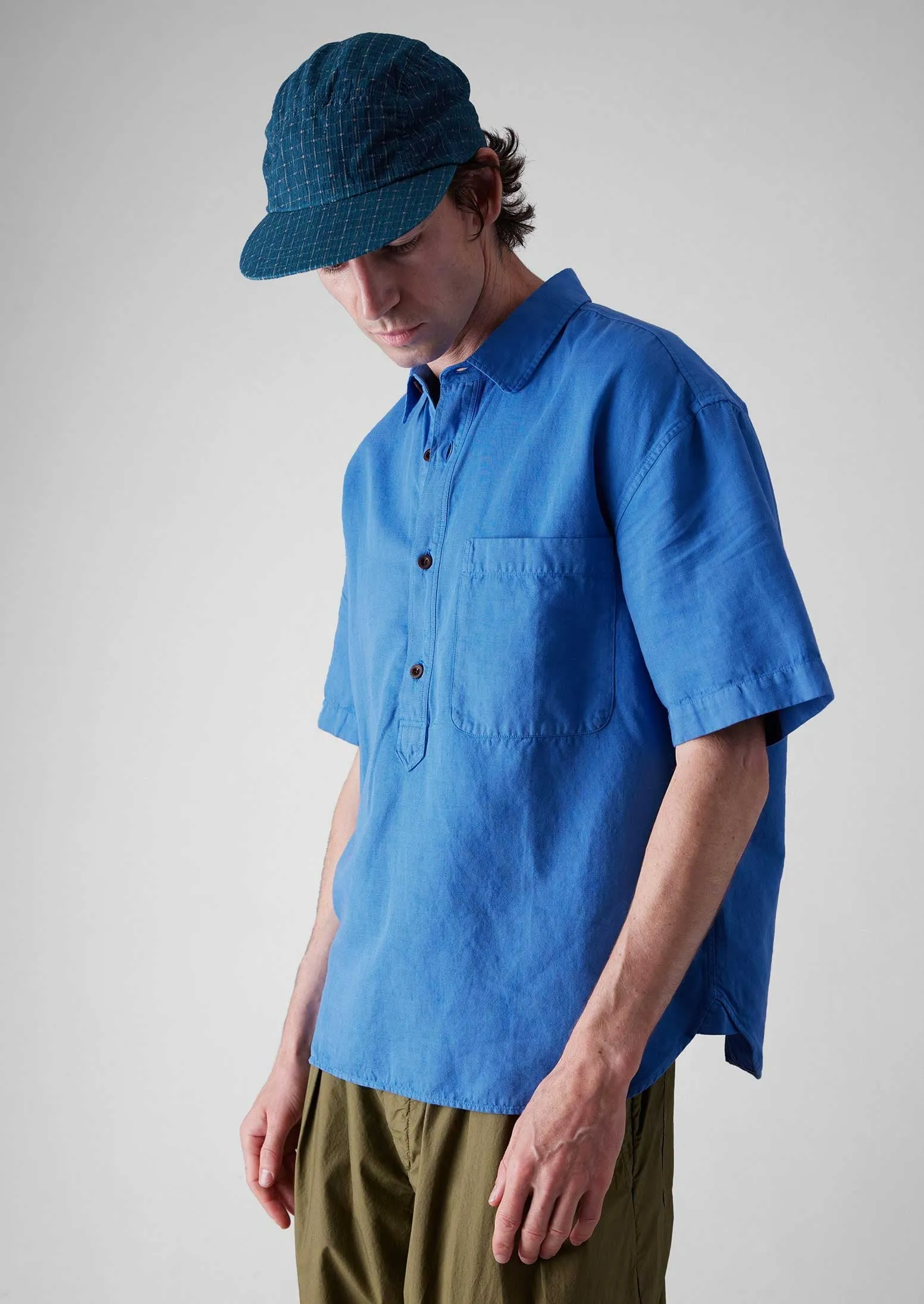 Pullover Short Sleeve Shirt | Sea Blue sold by TOAST product image thumbnail 4
