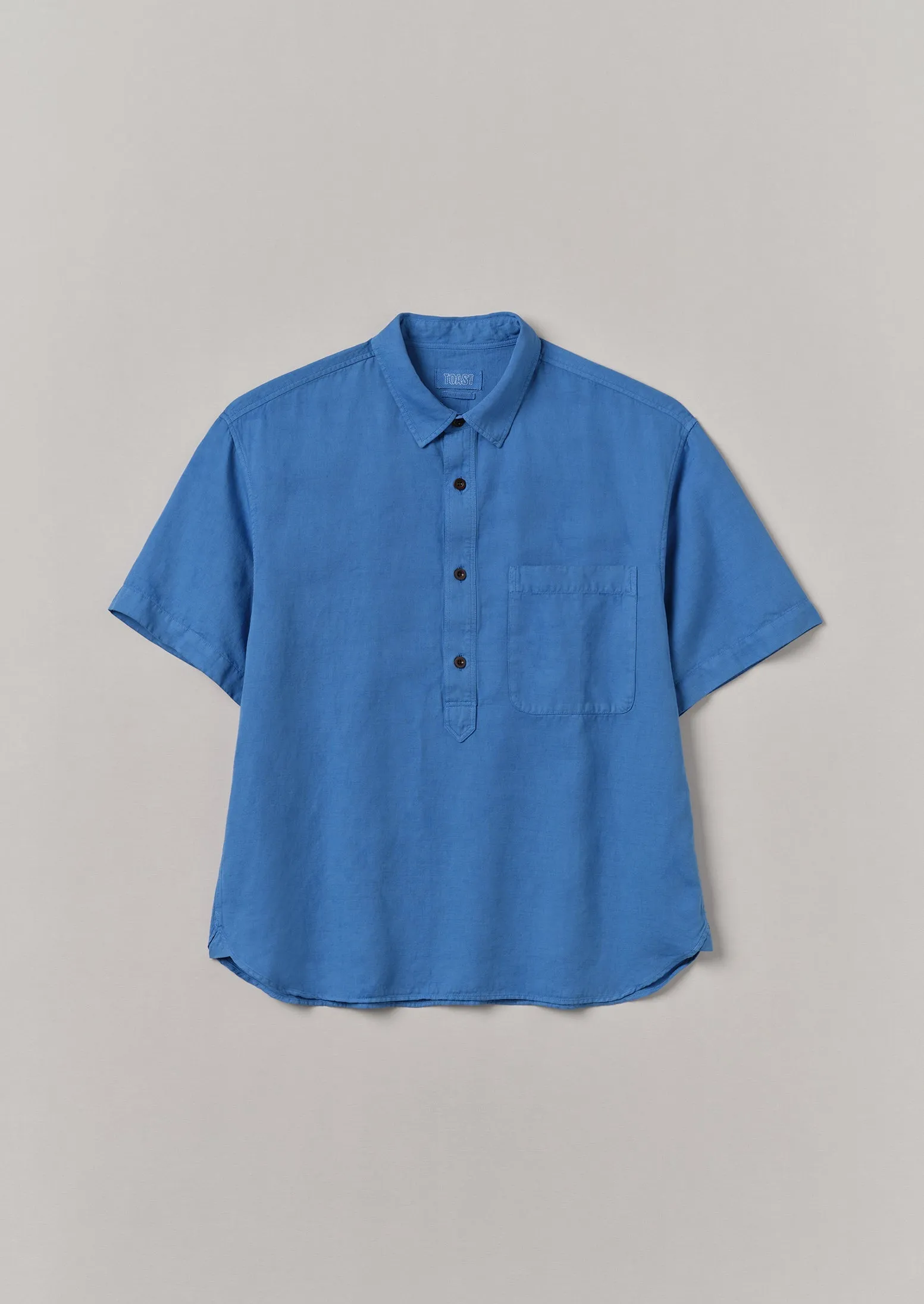 Pullover Short Sleeve Shirt | Sea Blue sold by TOAST