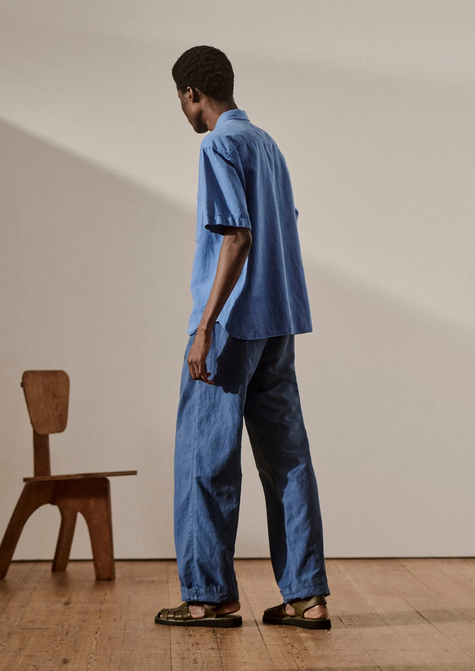 Pullover Short Sleeve Shirt | Sea Blue sold by TOAST product image thumbnail 3